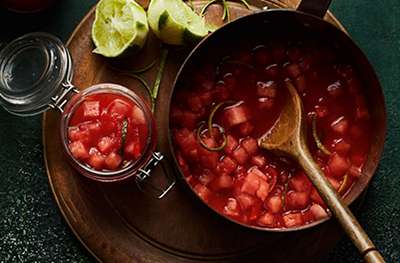 Sweet watermelon & chilli relish