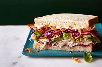 The ultimate leftover turkey sandwich