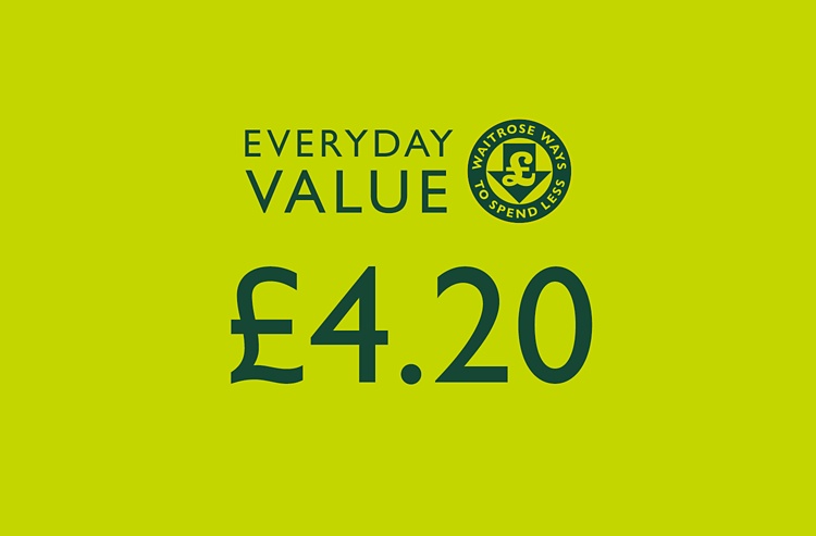 Everyday Value - Waitrose Ways To Spend Less - £4.20