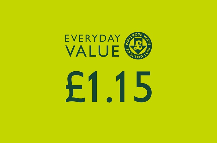 Everyday Value - Waitrose Ways To Spend Less - £1.15