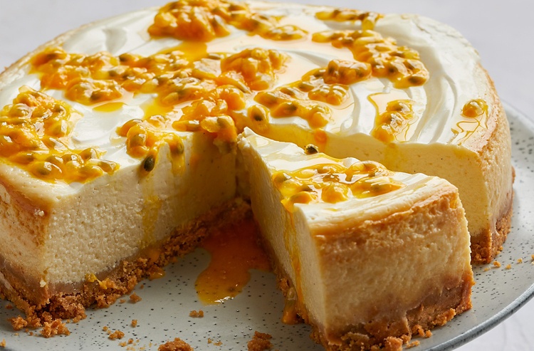 Image of Vanilla & Passion Fruit Cheesecake