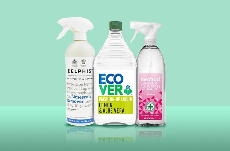 Image of household cleaning products