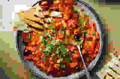Tomato & cannellini bean stew with gremolata