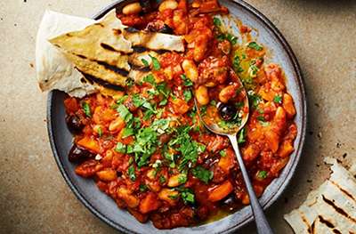 Tomato & cannellini bean stew with gremolata