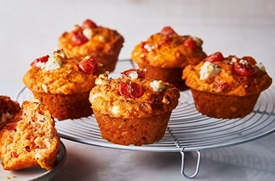 Tomato & feta muffins