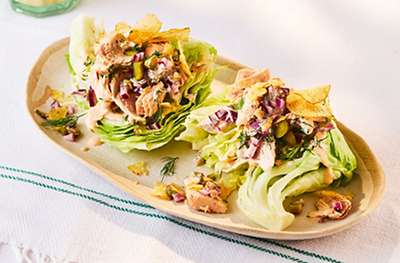 Tuna wedge salad