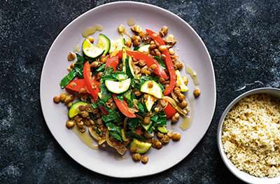 Vegetable & lentil stir-fry