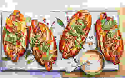Vietnamese-inspired hot dogs