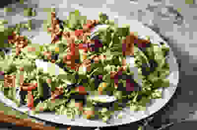 Warm chicken and preserved lemon salad