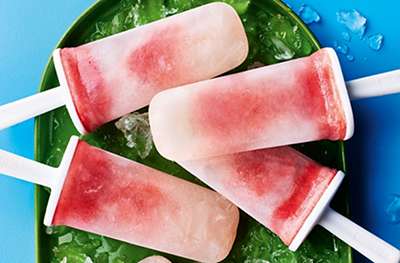 Watermelon & mint ice lollies
